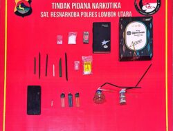 Satresnarkoba Polres Lombok Utara Ringkus Dua Pelaku Narkotika, Bandar Sabu DPO Berhasil Ditangkap di Mataram