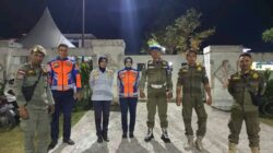 SATPOL PP LOMBOK TENGAH AMANKAN MALAM PENUTUPAN MTQ XXXI PROVINSI NTB   