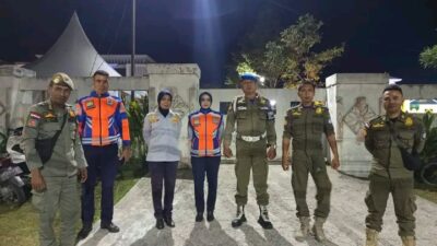 SATPOL PP LOMBOK TENGAH AMANKAN MALAM PENUTUPAN MTQ XXXI PROVINSI NTB   