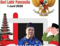 Kepala Sekolah SDN 06 Manggelewa Abdul Haris S,Pd.SD. dan jajarannya Mengucapkan Selamat memperingati Hari Pancasila 2026 Mari Hargai Perbedaan