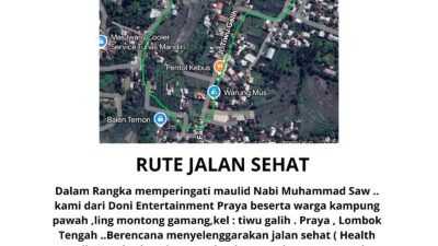 Memperingati Maulid Nabi Muhammad SAW, Doni Entertainment & Warga Kampung Pawah Gelar Lomba Jalan Sehat & Berbagai Perlombaan