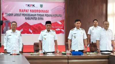 Cegah Korupsi, Bupati Bima Pimpin Rakor Tindak Lanjut Bersama KPK – 17 Pejabat di Daerah Lain Sudah Ditahan!