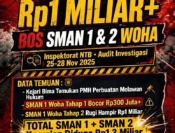 Kerugian Negara Diduga Rp1,3 Miliar! BOS SMAN 1 dan 2 Woha Dikorupsi? Kejari Bima Temukan PMH, Simak Tanggapan PLT yang Baru