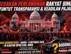 Ketua DPRD Kabupaten Bima Diduga Pakai Mobil Bodong Tunggak Pajak Puluhan Juta! Serukan Perlawanan Rakyat Aksi Besar di DPRD Kamis 8 Oktober 2026