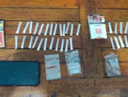 KOLABORASI POLSEK KEMPO DAN SATRESNARKOBA POLRES DOMPU UNGKAP DUGAAN PEREDARAN SABU 17,53 GRAM