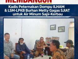 Silaturahmi dan Kritik itu Membangun, Burhan Metty Audiensi Kadis Peternakan Dompu Bahas SJIAT