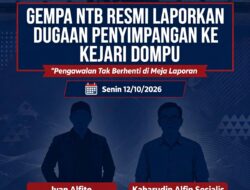 Gempa-NTB Resmi Laporkan Dugaan Penyimpangan ke Kejari Dompu, Tegaskan Pengawalan Tak Berhenti di Meja Laporan