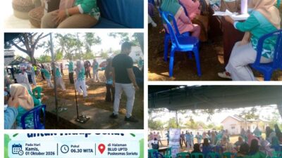 Kampanye Germas Di BLUD UPTD Puskesmas Manggelewa Disambut Dengan Sangat Antusias Oleh Masyarakat 